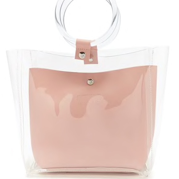 Crossi Handbags - Crossi clear bag and faux leather satchel. NWT. HP